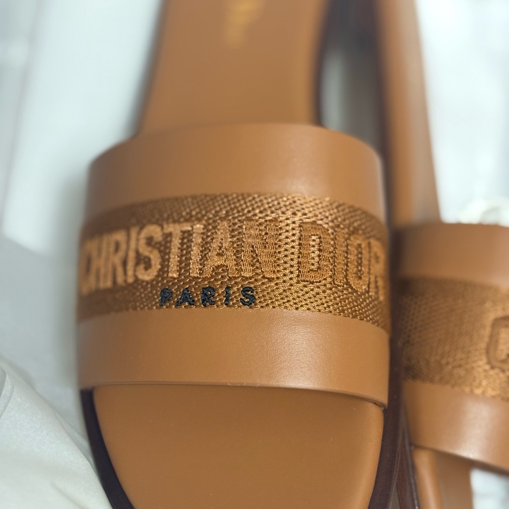 Christian Dior Dway Slide
Camel Calfskin